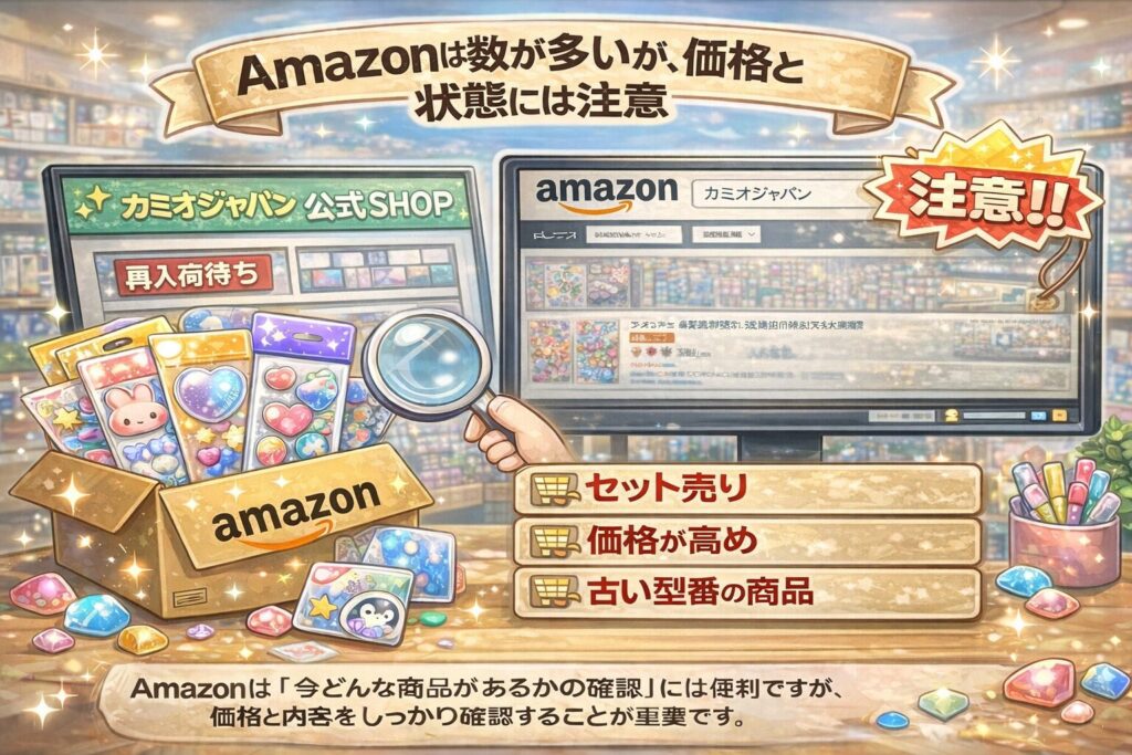 Amazonは数が多いが、価格と状態には注意