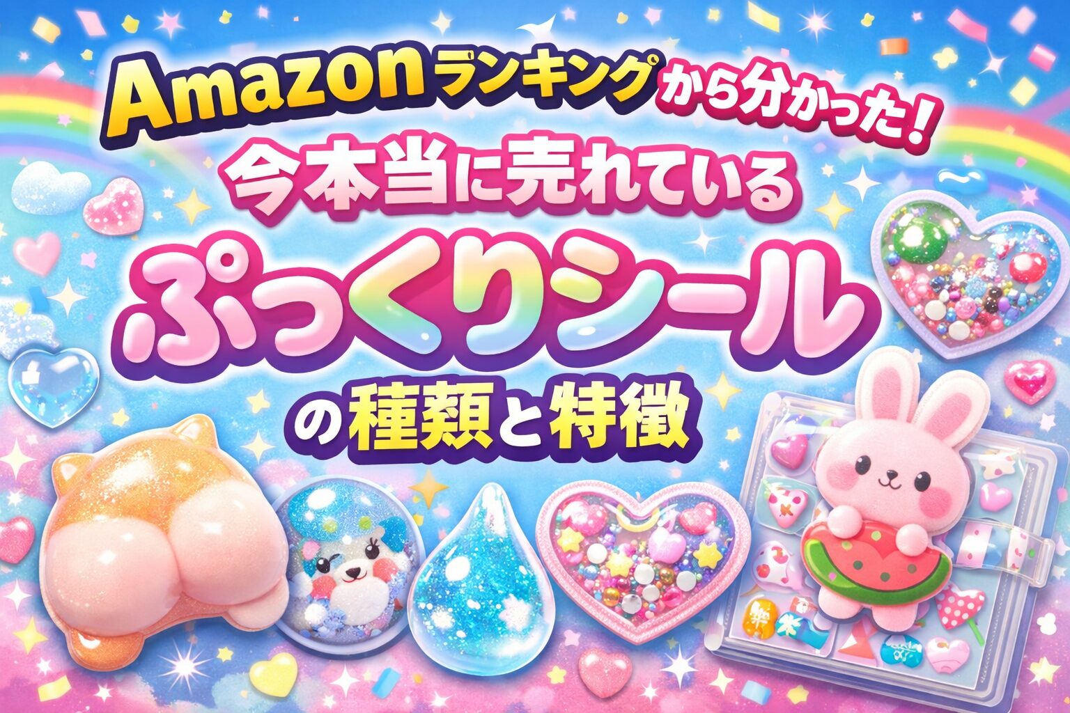 今売れてるぷっくりシール