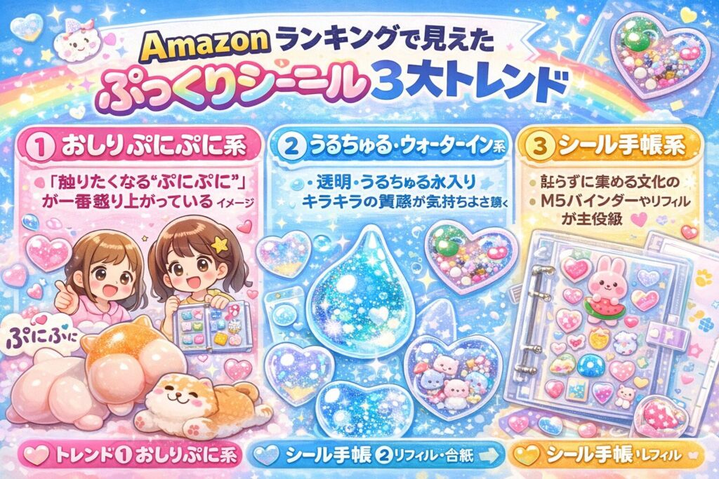 ぷっくりシールのトレンド