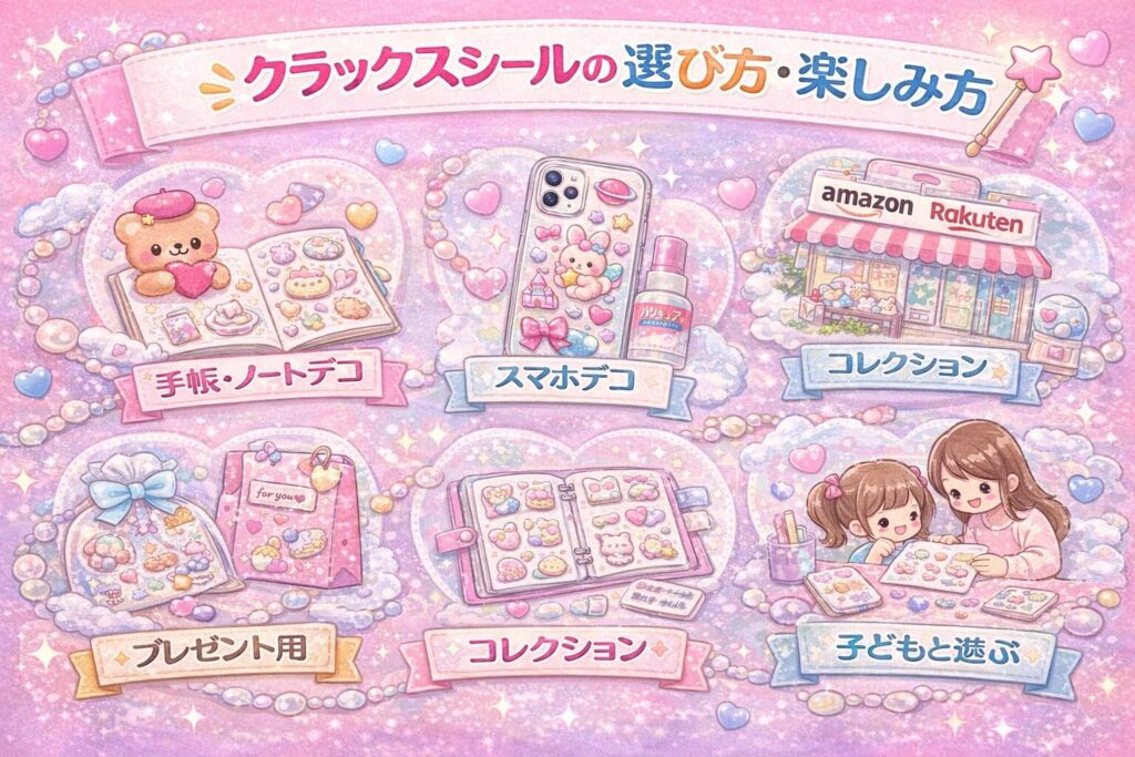 クラックスシールの選び方・楽しみ方