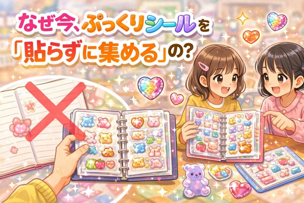 ぷっくりシールを貼らずに集める