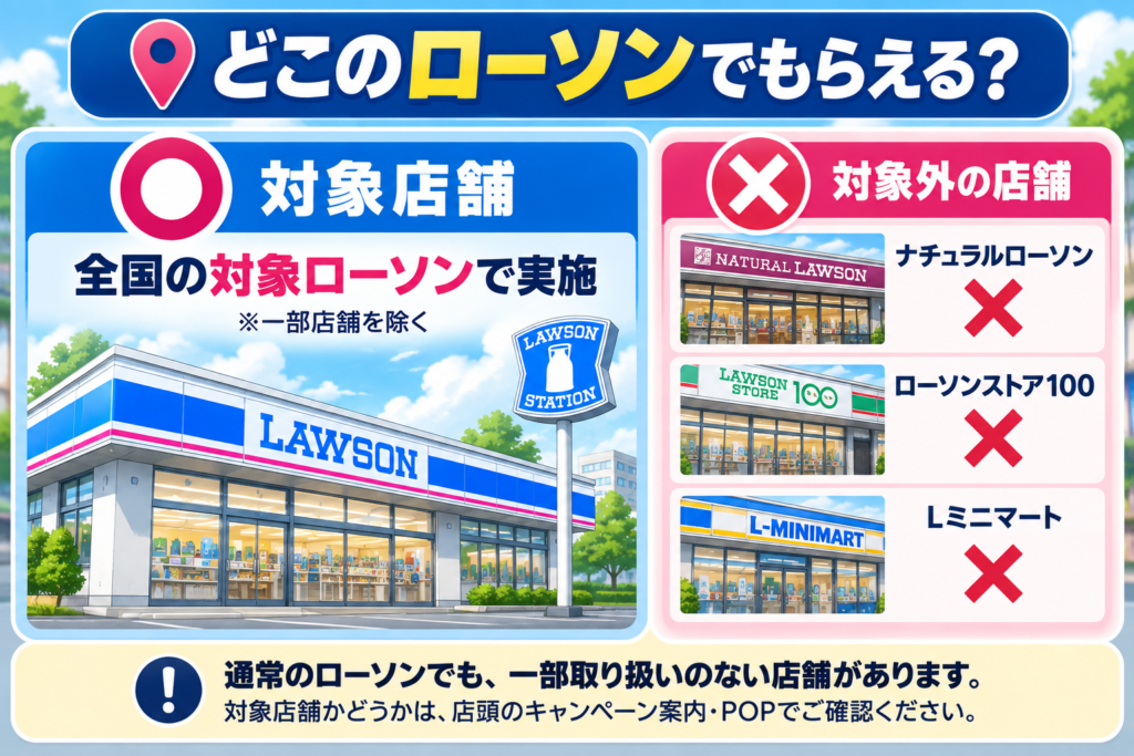 ローソンキャンペーン対象店舗ガイド